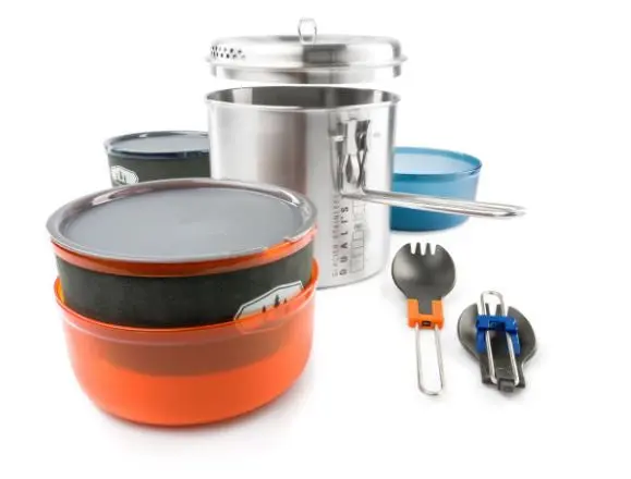 GSI Glacier Stainless Dualist II Two-Person Cookset