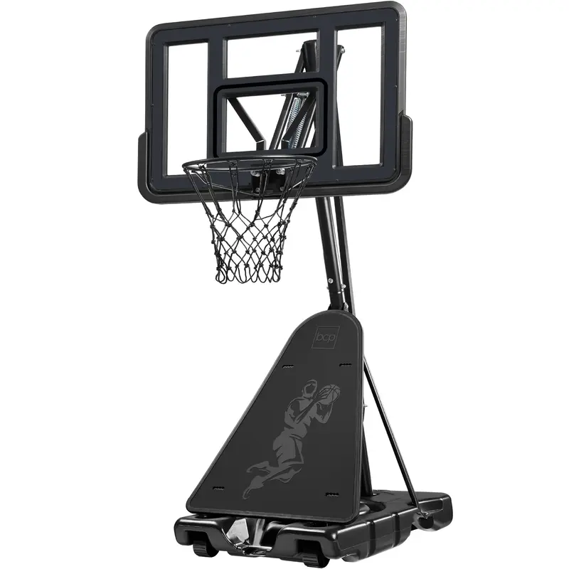 Height-Adjustable Basketball Hoop – 4.4 to 10-Foot Range with Shatterproof Backboard and Ball Return