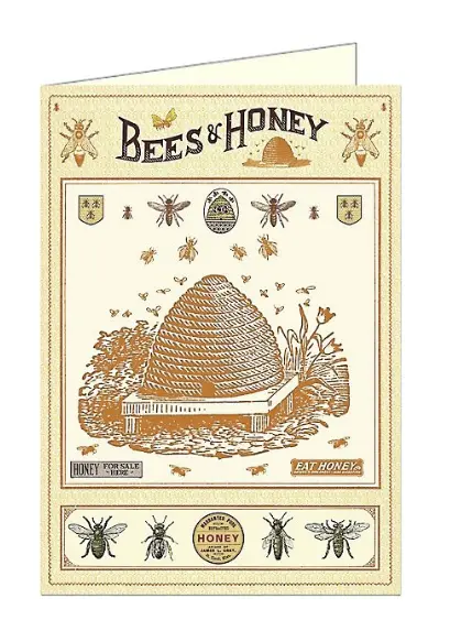 Honeybee-Themed Greeting Card
