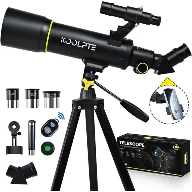 HONGGE 70mm Aperture AZ-Mount Refracting Telescope for Amateur Observers