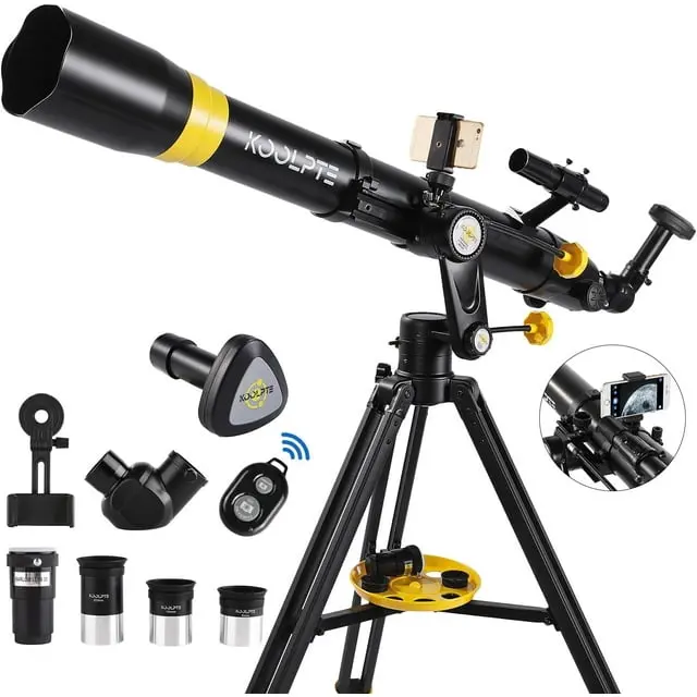 HONGGE 90mm Aperture Digital Astronomy Telescope with 900mm Focal Length