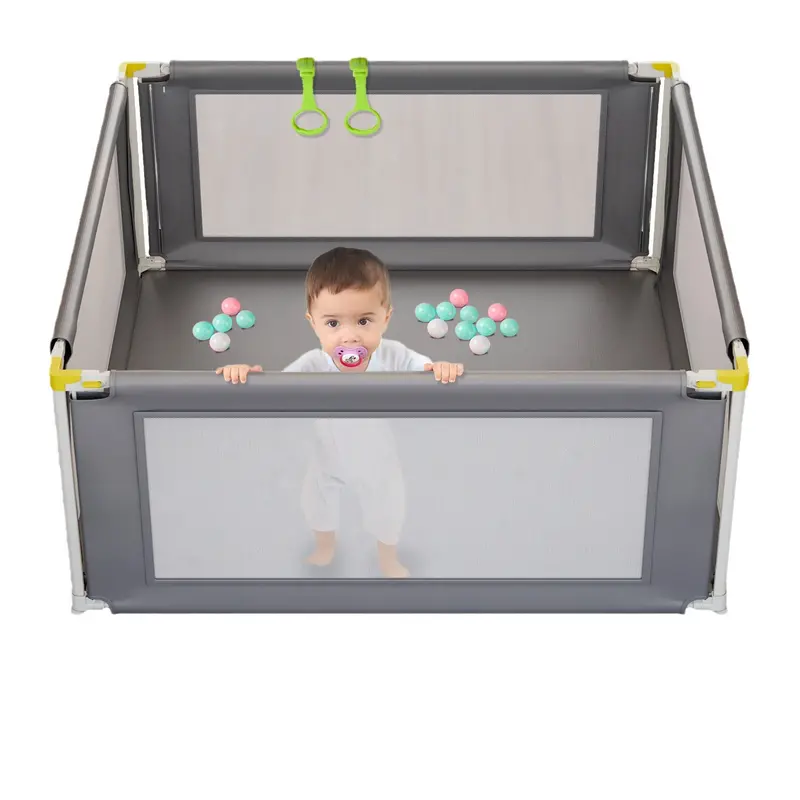 HONGGE Extra-Large Portable Baby Playpen with Secure Fence Design