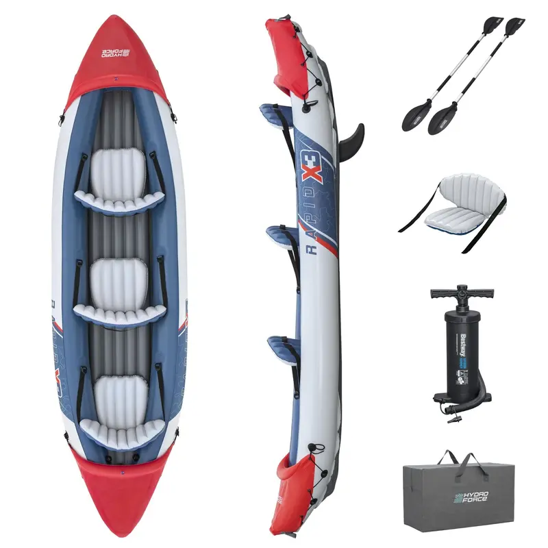 Hydro-Force Rapid X3 3-Person Inflatable Kayak Package
