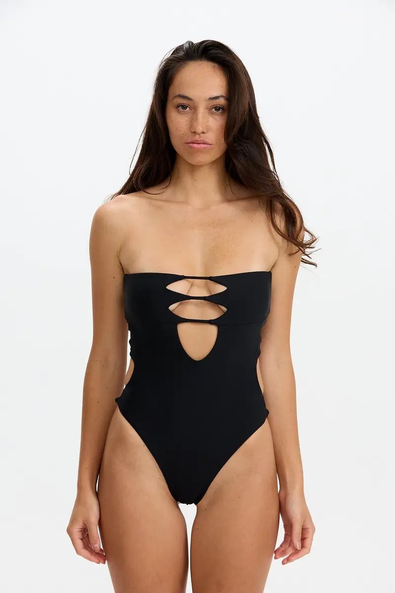 India One Piece Swimsuit 2.0 – Sleek Black