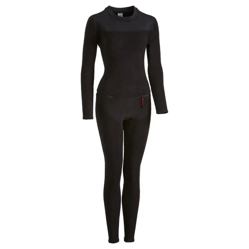 IR Women’s Heavyweight Zip-Front Union Suit – Large, Black