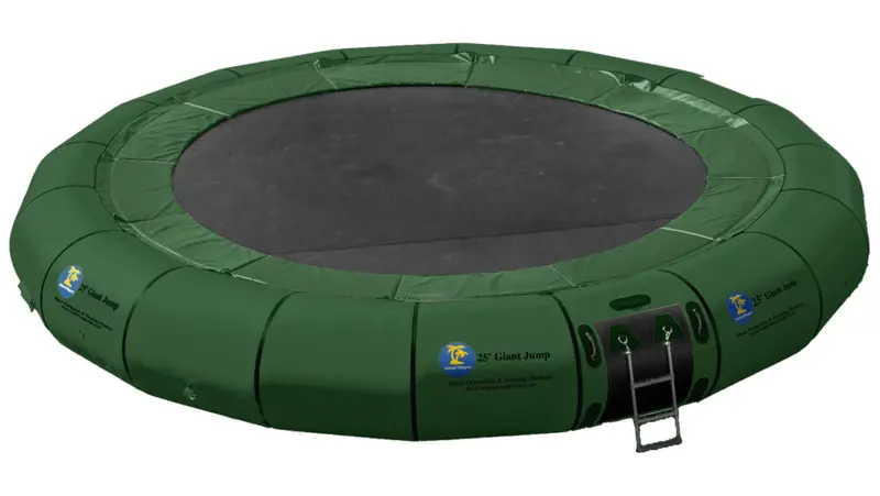 Island Hopper 25-Foot Giant Water Trampoline – Green