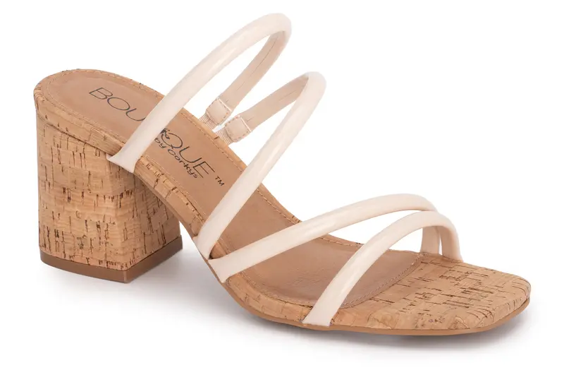 Ivory Patent Dreamy Heeled Sandals