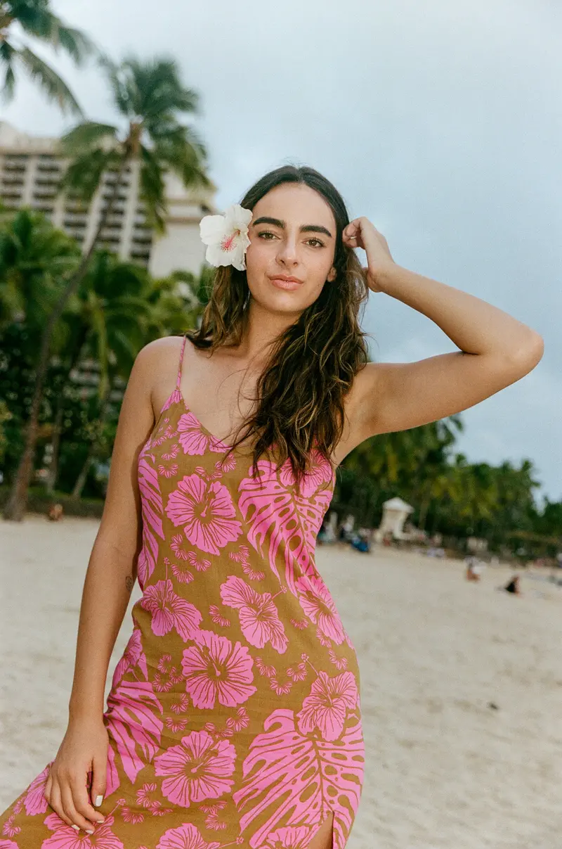 Kahea Maxi Dress in Garden Print