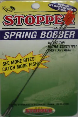 K&E Stopper Spring Wire Bobber Set – 4-Inch with Plastic Tips (2-Pack)