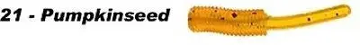 K&E Stopper Whip’r Pumpkinseed Fishing Snap Soft Plastic Bait Bodies (25 per Bag)