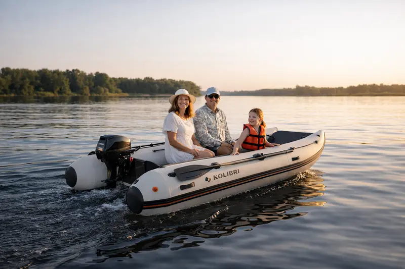 Kolibri KM-420CM 13’9″ Premium Inflatable Catamaran – Spacious Layout