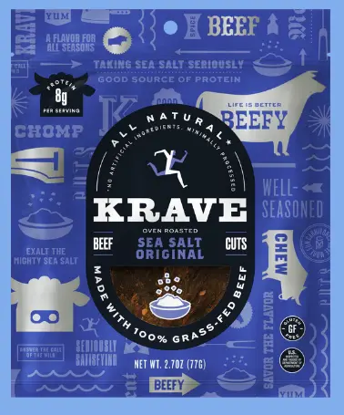 Krave Beef Jerky – Sea Salt Flavor