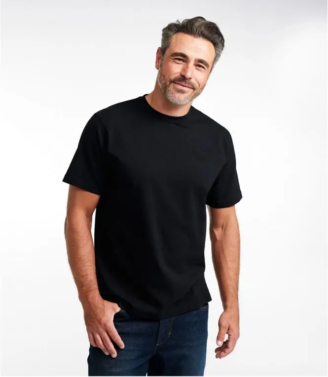 L.L. Bean Carefree Unshrinkable Crewneck Tee for Men