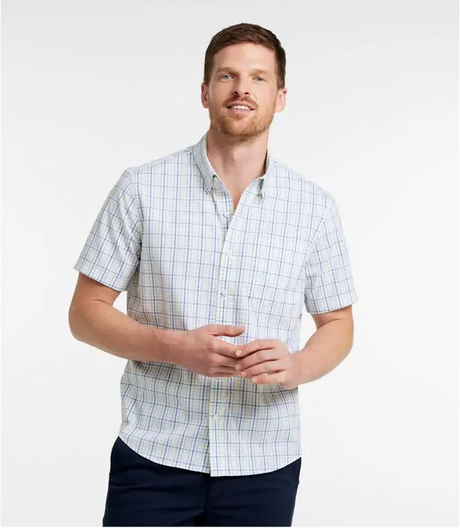 L.L. Bean Comfort Stretch Short-Sleeve Shirt for Men