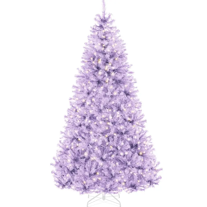 Lavender Pre-Lit Artificial Christmas Tree Illuminated with Incandescent Bulbs