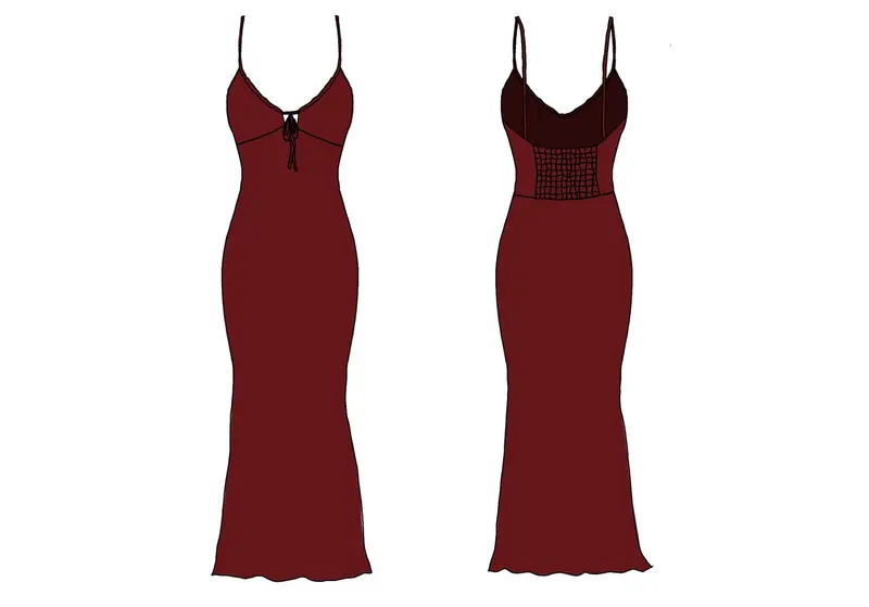 Leilani Flowy Maxi Dress in Lychee