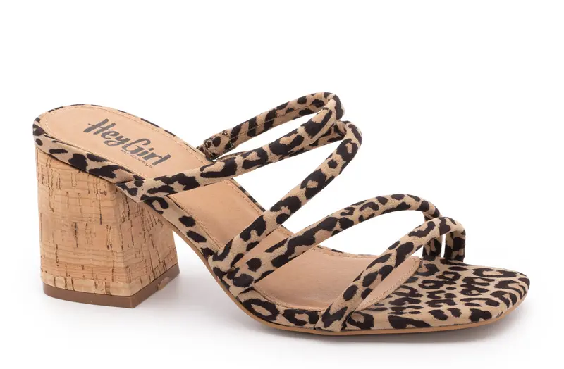 Leopard-Print Dreamy Heeled Sandals