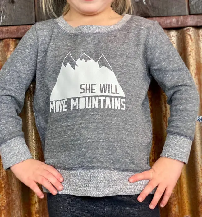 Made of Mountains Kids’ She Will Move Mountains Hoodie – Empowering Youth Apparel