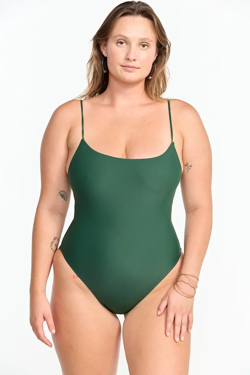 Makenna One-Piece Swimsuit in Fern