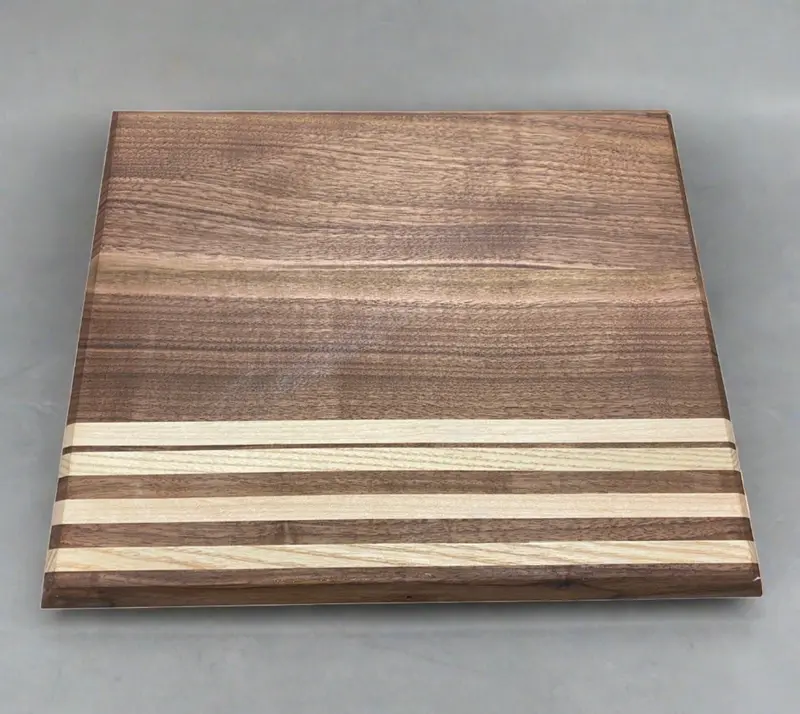 Modern Walnut-and-Maple Side-Grain Cutting Board