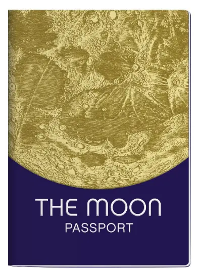 Moon Passport Travel Log: Lunar-Themed Notebook