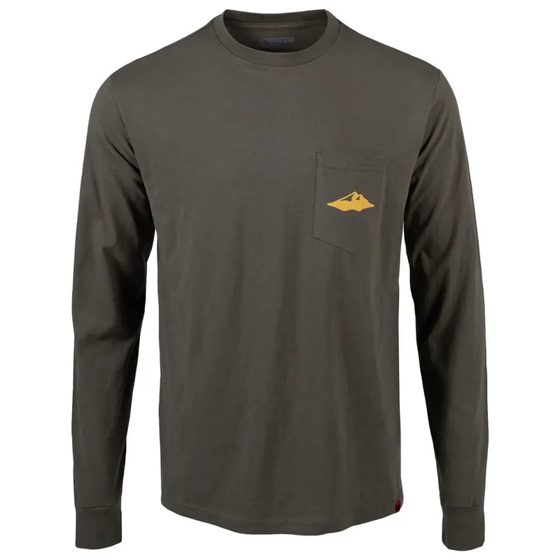 Mountain Khakis Men’s Logo Script Long-Sleeve Tee