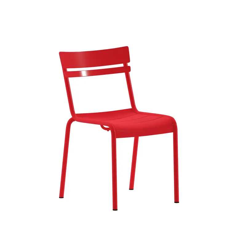 Nash Armless Two-Slat Stack Chair – Steel Frame for Restaurants & Lounges