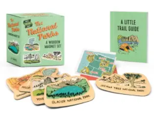 National Parks Wooden Magnet Set: Collectible Nature-Themed Magnets