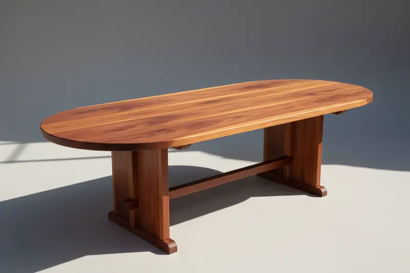 Oval Redwood Dining Table – Signature Collection