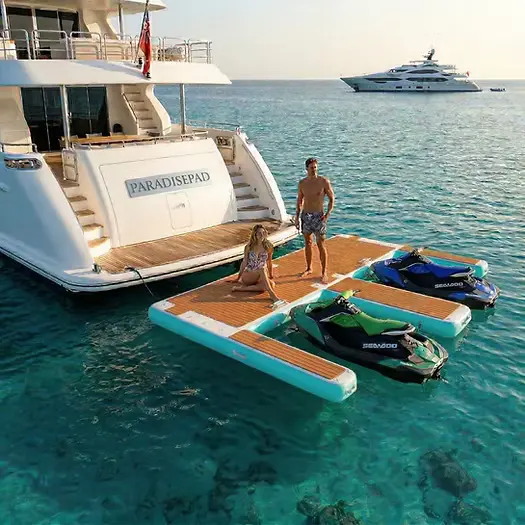 Paradise Pad Dual Jet Ski Inflatable Docking Station
