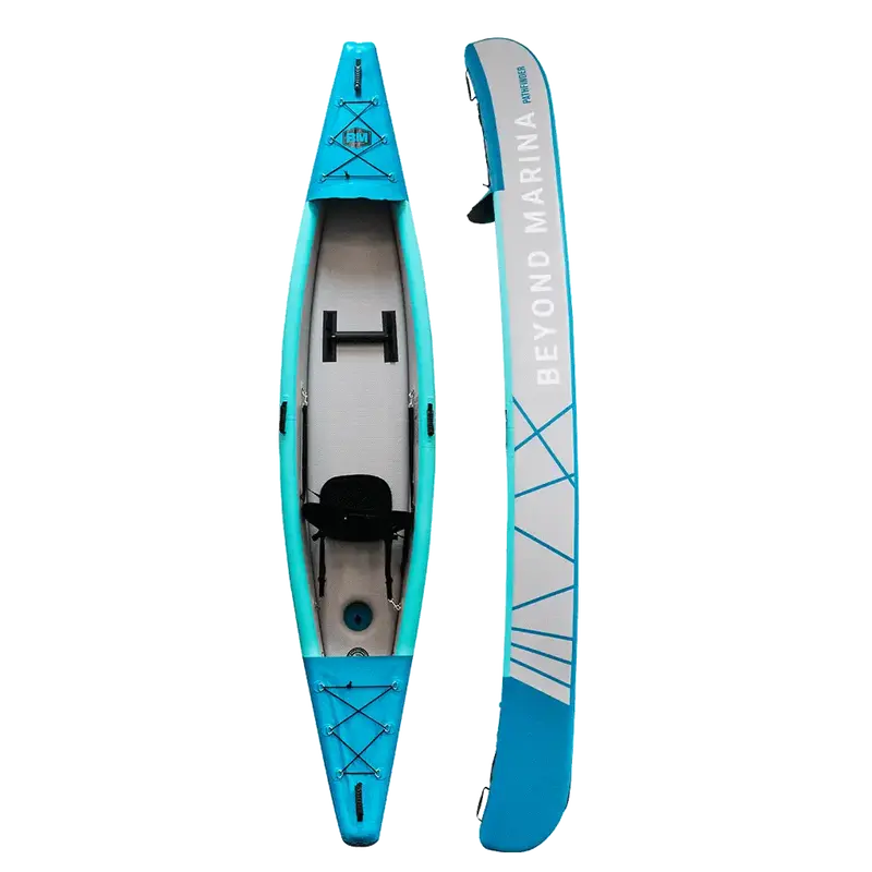 Pathfinder 12’5″ Inflatable Kayak – Lightweight, Travel-Ready Solo Paddling Craft