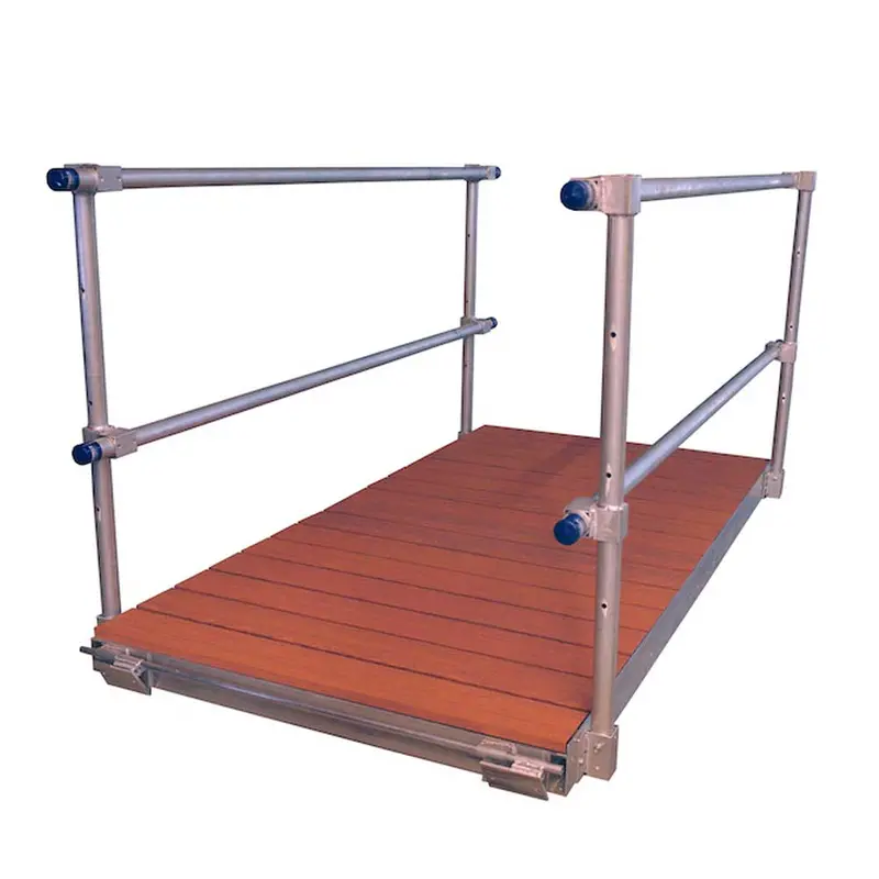 Patriot Docks 8-Foot Brown Aluminum Gangway Ramp