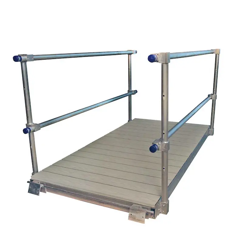 Patriot Docks 8-Foot Gray Aluminum Gangway Ramp