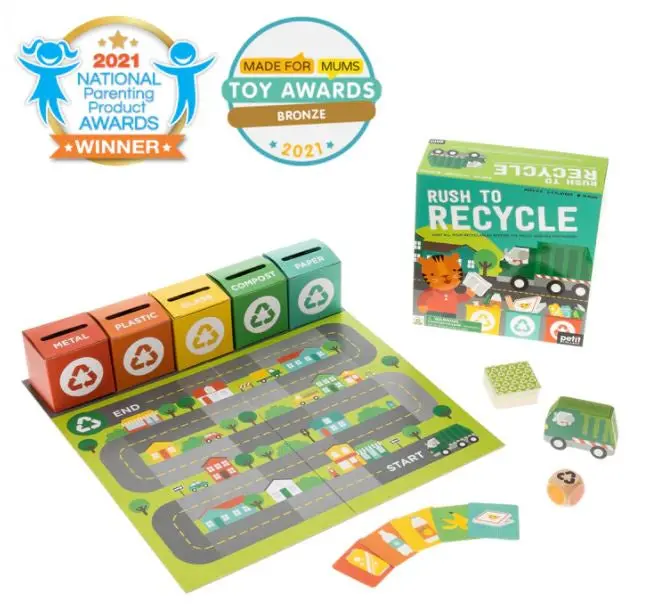 Petit Collage Rush to Recycle Eco-Themed Card Game