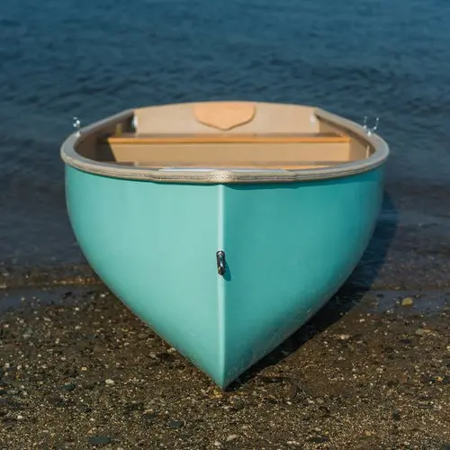Puffin 1060 Fiberglass Rowboat – 10.6 ft Seafoam Dinghy (4-Person)