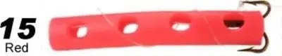 Red Catfish Bait Tubes – 12-Pack, Scented Soft Baits