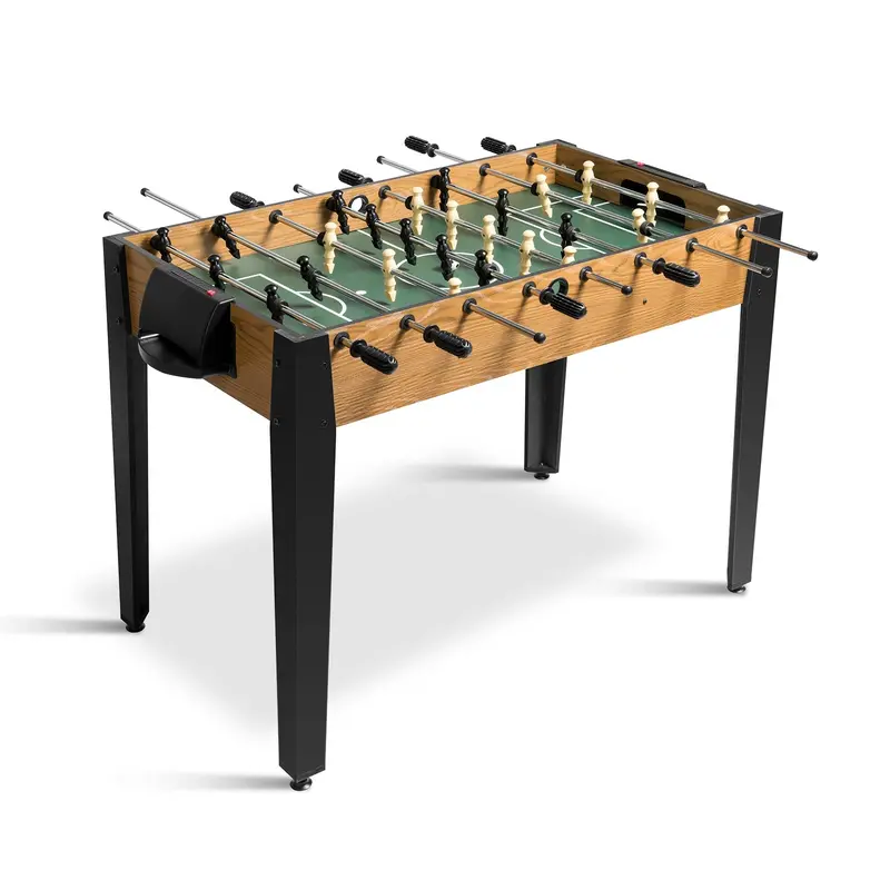 Regulation-Size Wooden Foosball Table for Home Recreation