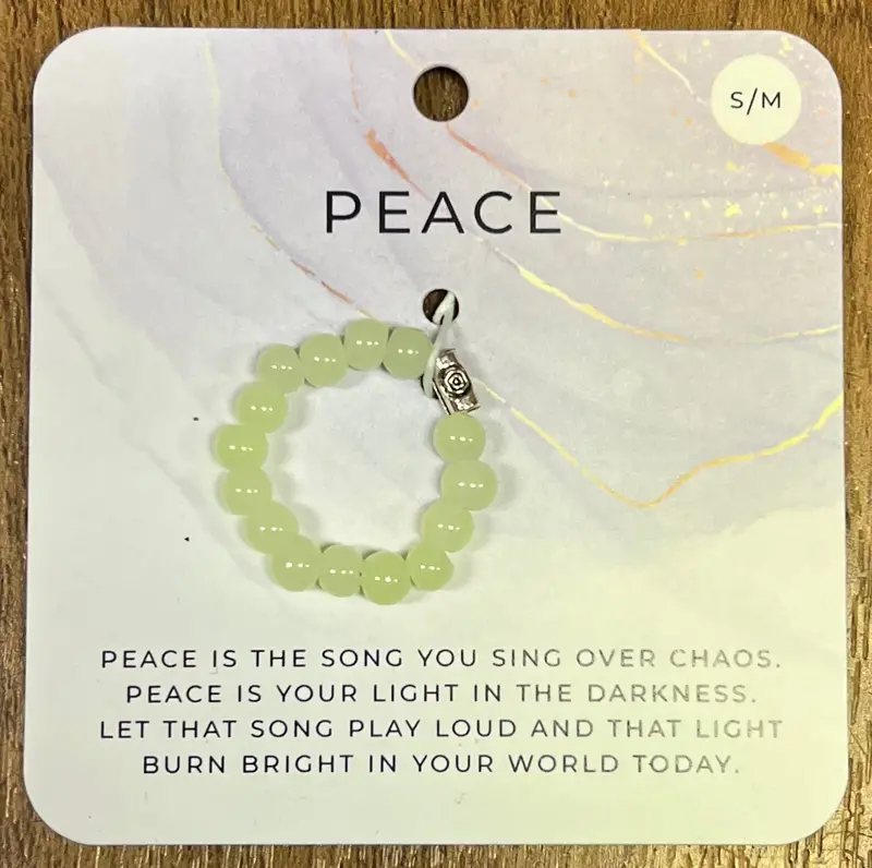 Ring True Light Green Silicone Fidget Ring