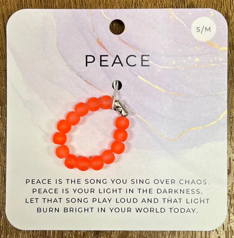 Ring True Neon Orange Silicone Fidget Ring