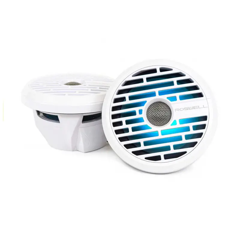 Roswell Marine R1 7.7″ Marine Speakers – White Grill Edition