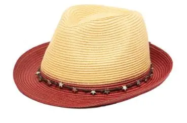 San Diego Hat Co. Women’s Ultrabraid Fedora with Star Accent Trim