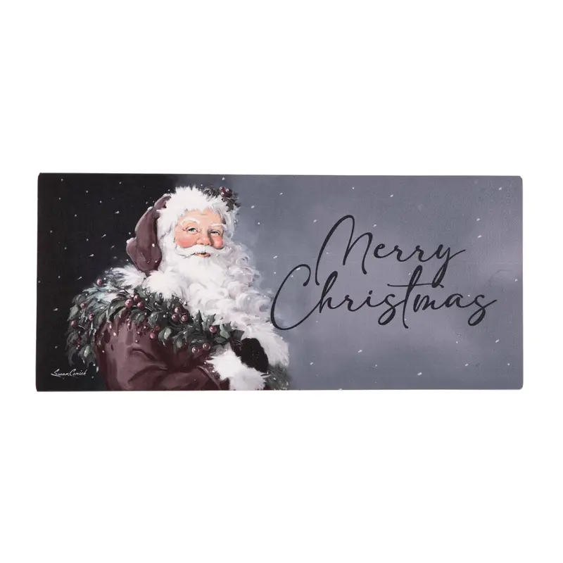 Santa in Winter Holiday-Themed Sassafras Switch Mat