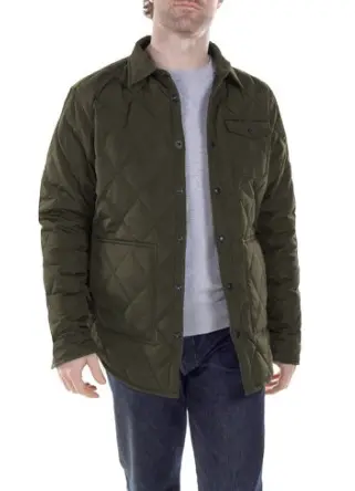 Schott Men’s Down-Insulated Shirt Jacket – Lightweight Outer Layer