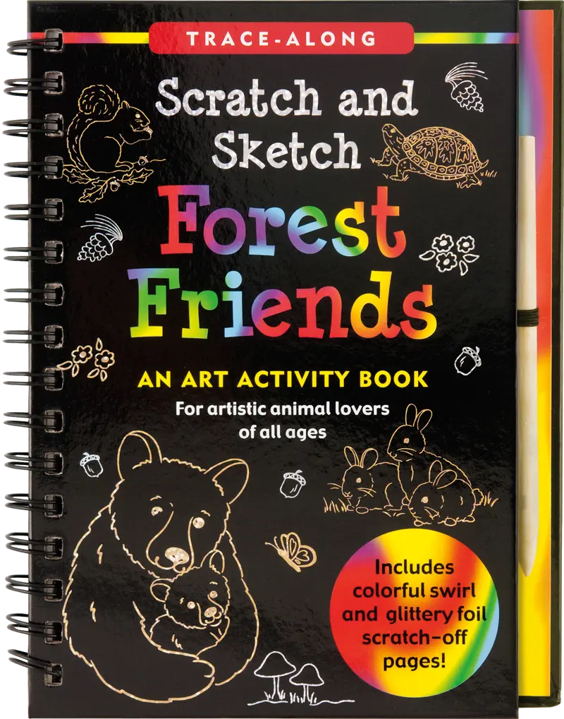 Scratch & Sketch Activity Book – Mess-Free Art Experience by Peter Pauper Press