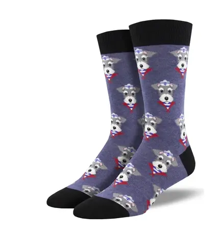 Snazzy Schnauzer Fun Socks – Socksmith Collection