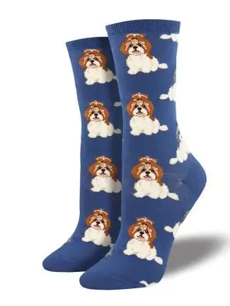Socksmith I Shih Tzu Not Socks – Humorous Dog-Themed Crew Socks