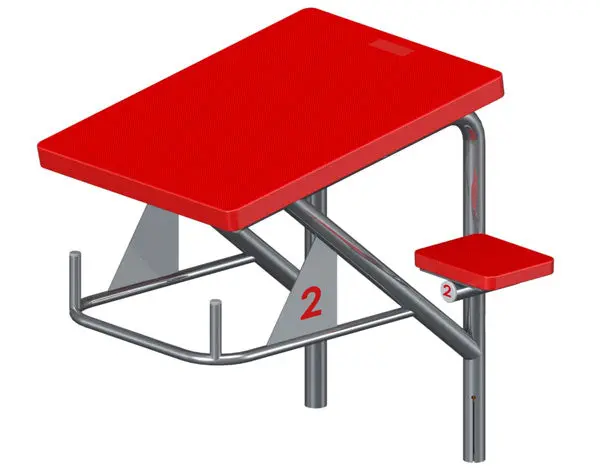 Spectrum Aquatics Cougar Side-Step Dual-Post Starting Platform – Competitive Swim Launch System