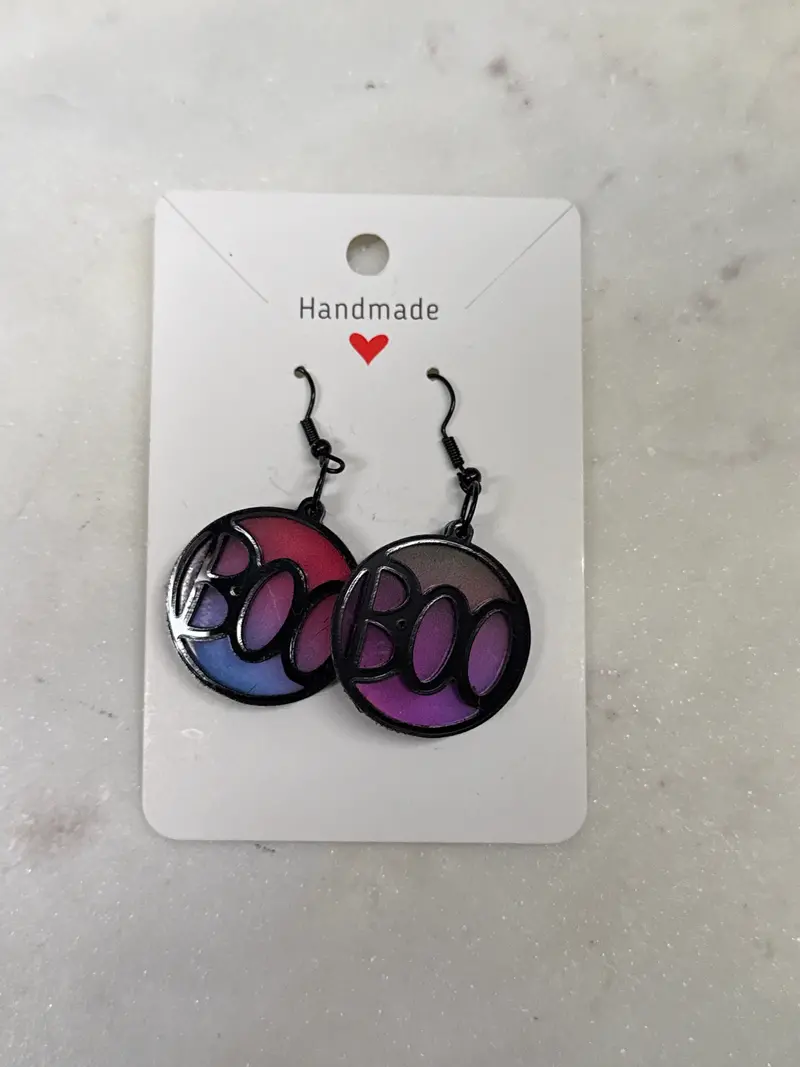Spooky Halloween-Themed Dangle Earrings