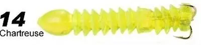 Stopper Chartreuse Catfish Bait Dippers – 12-Per-Pack Scented Soft Baits