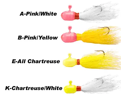 Stopper Pinkies Jig Set – #6 Hook, 1/16 oz, 4-Piece, Multi-Color Pack